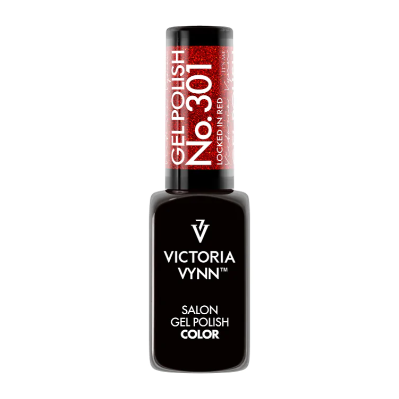 salon gel polish No.301 Locked In Red (TPO FREE, HEMA FREE, DI-HEMA FREE)